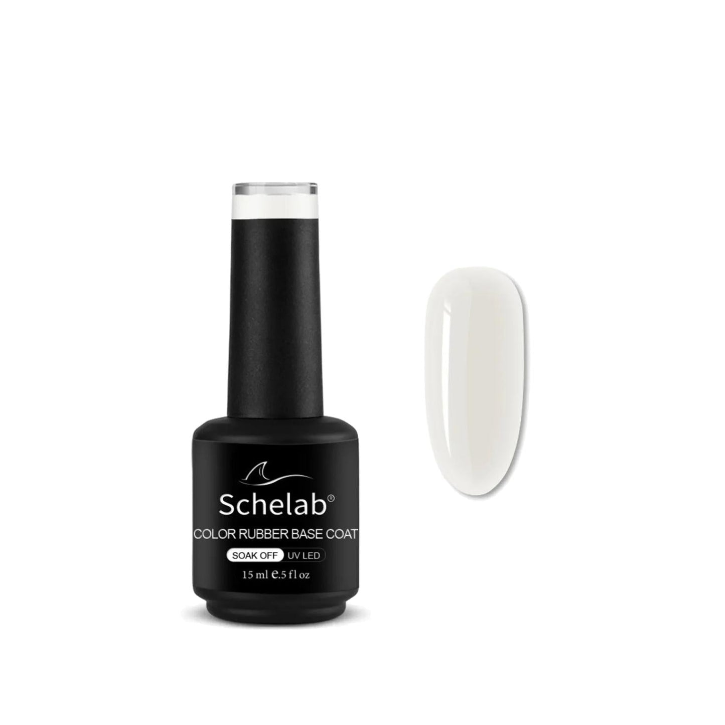 Schelab 002 White Rubber Base Coat - 15 ml