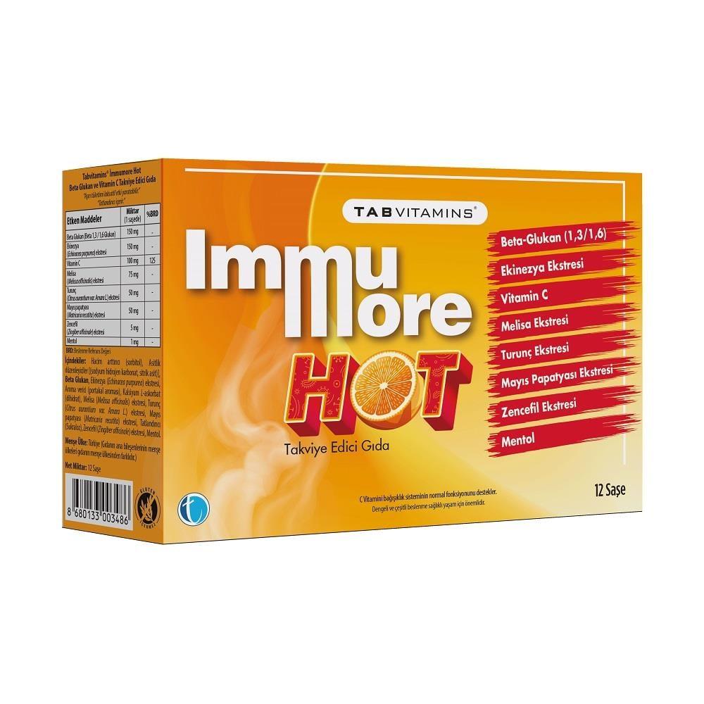 Tabvitamins Immumore Hot Herbal Support Drink 12 Sachets