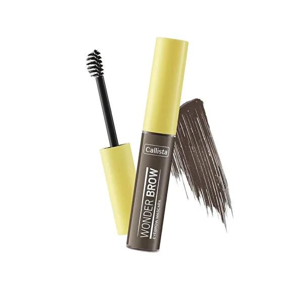 Callista Wonder Brow: Dark Brown Eyebrow Mascara for Defined, Voluminous & Long-Lasting Natural Brows