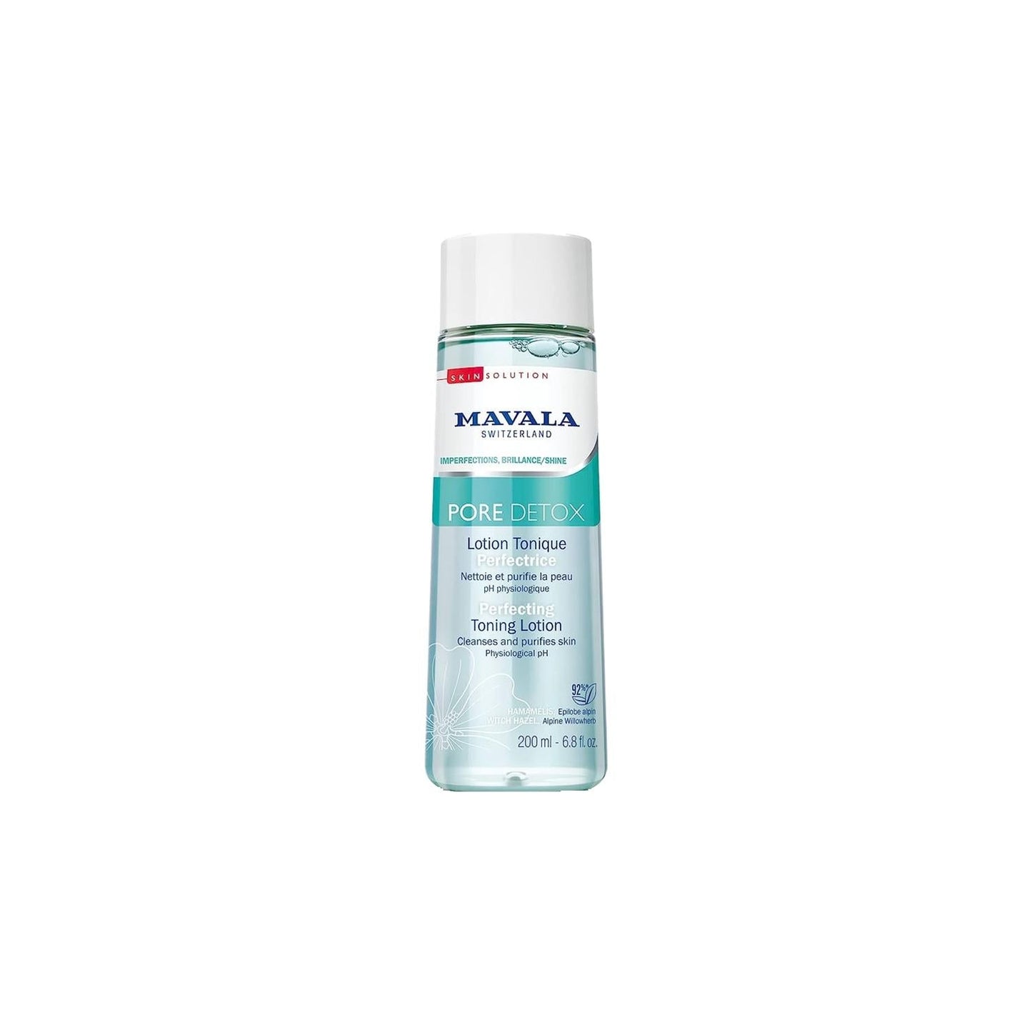 Mavala Pore Detox Toner Lotion - 200ml Skincare Detox Solution for Purified Skin
