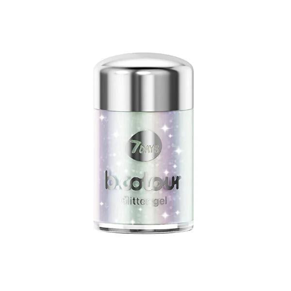 7Days B.Colour Glitter Gel for Face & Body - Vegan Holographic Sparkle for Party Makeup