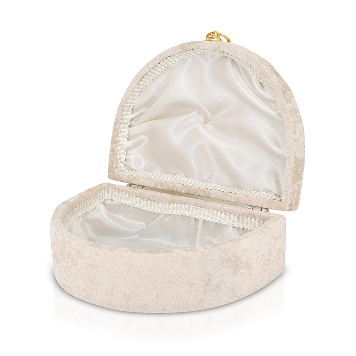 Eklips Velvet Keepsake Box: Elegant Decorative Storage Chest for Bridal & Wedding Treasures - Satin Lined