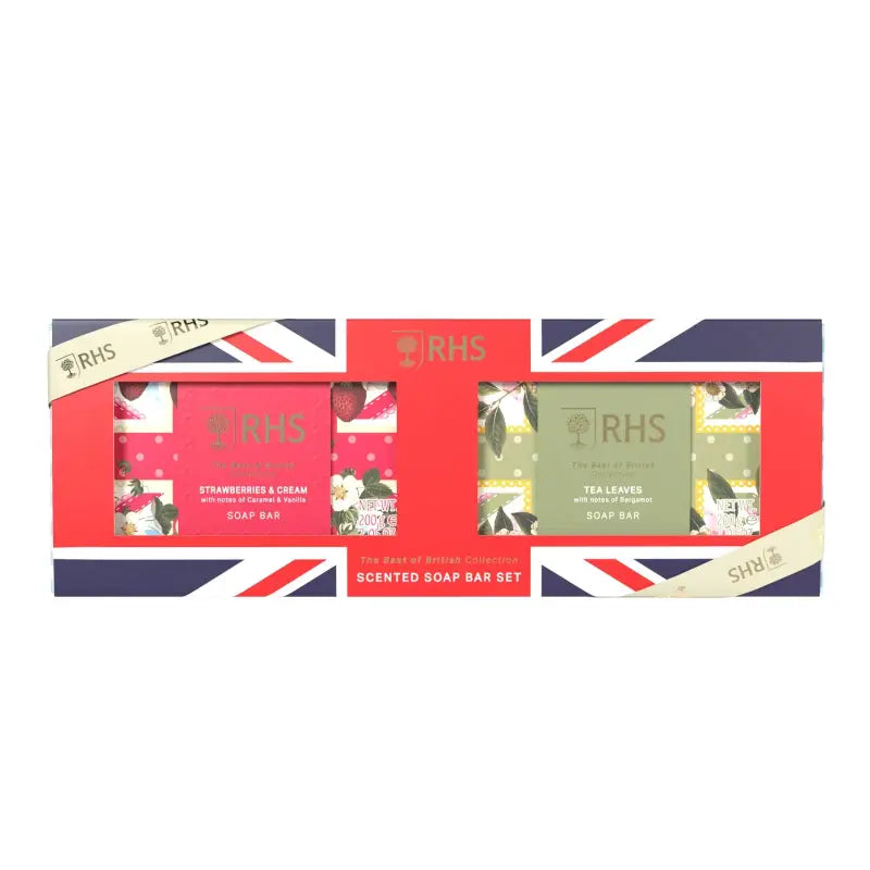Rhs The Best of British Soap Set with Strawberries & Cream 2x200g