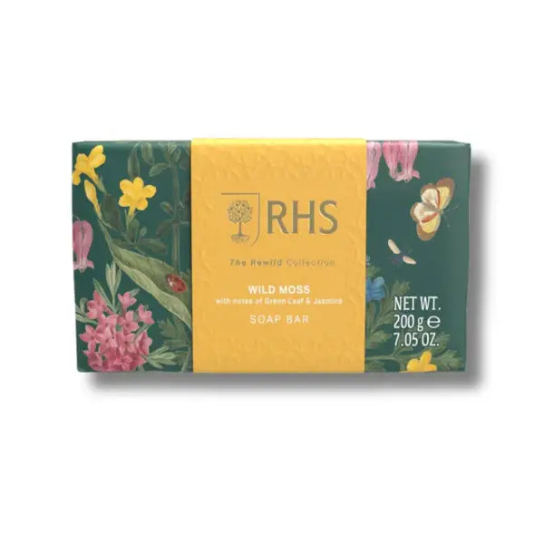 Rhs The Rewild Wild Moss Soap with Jasmine & Green Leaf 200g