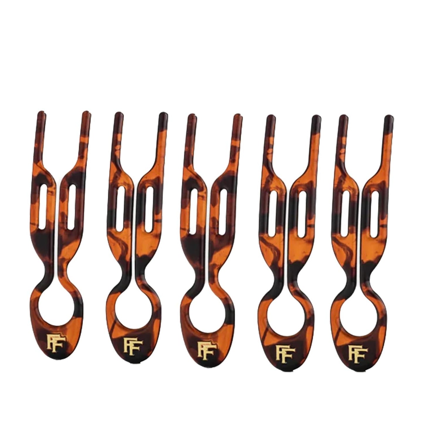Fiona Franchimon No 1 Hairpin Classic Havana 5-Pack