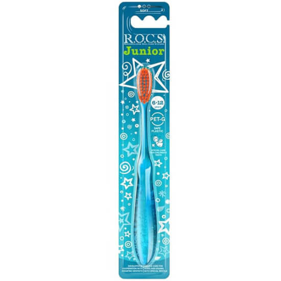 Rocs Junior Soft Toothbrush for Kids Ages 6-12 1 pc