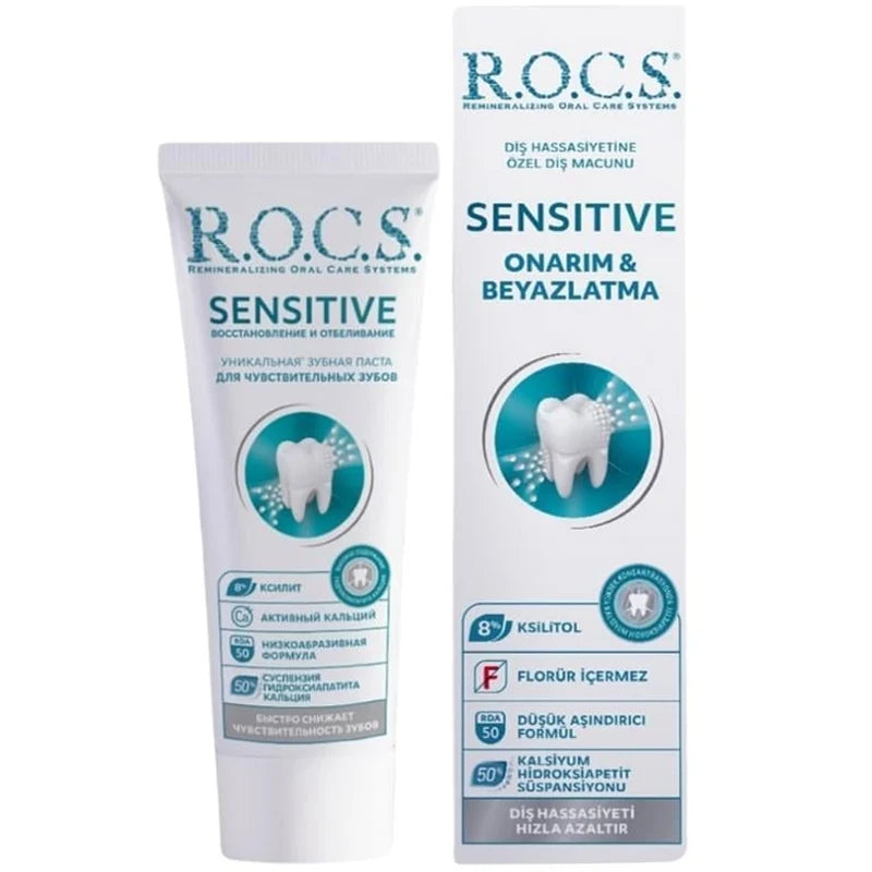 Rocs Sensitive Repair & Whitening Toothpaste 75ml