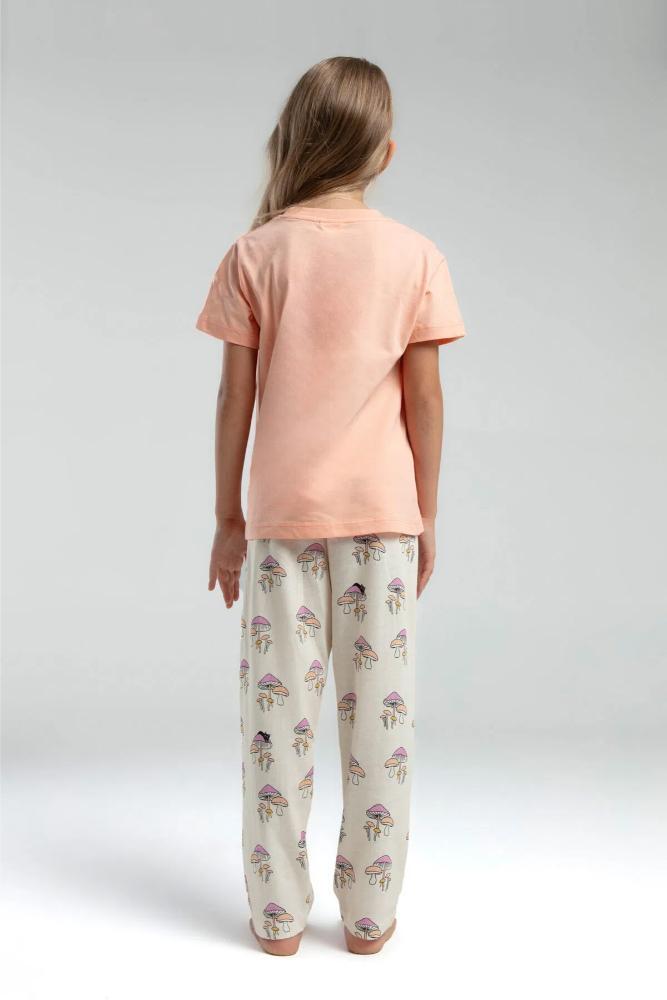 Roly Poly Girls Salmon Pajama Set with Breathable Fabric