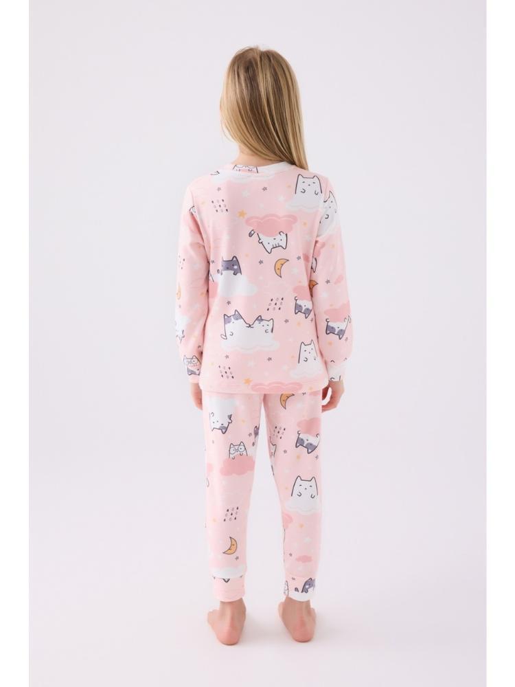 Roly Poly Girls Long Sleeve Pajama Set in Light Pink