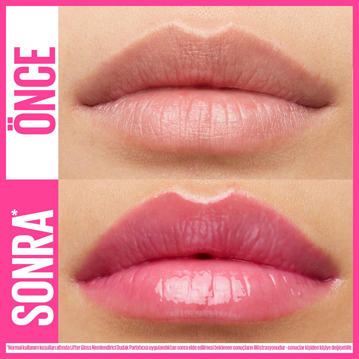 Maybelline Lifter Gloss Moisturizing Lip Gloss with Hyaluronic Acid - Non-Sticky, Lifting Effect, 025 Taffy