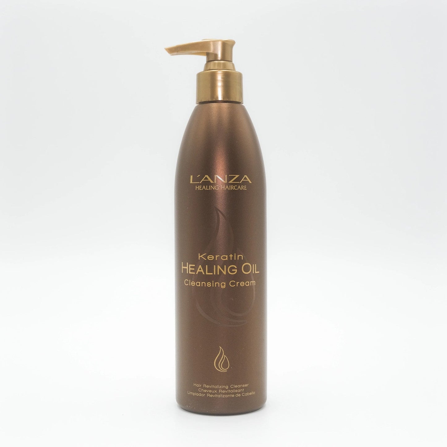 L'ANZA Keratin Healing Oil Cleansing Cream Hair Revitalizing Shampoo, 10.1 oz