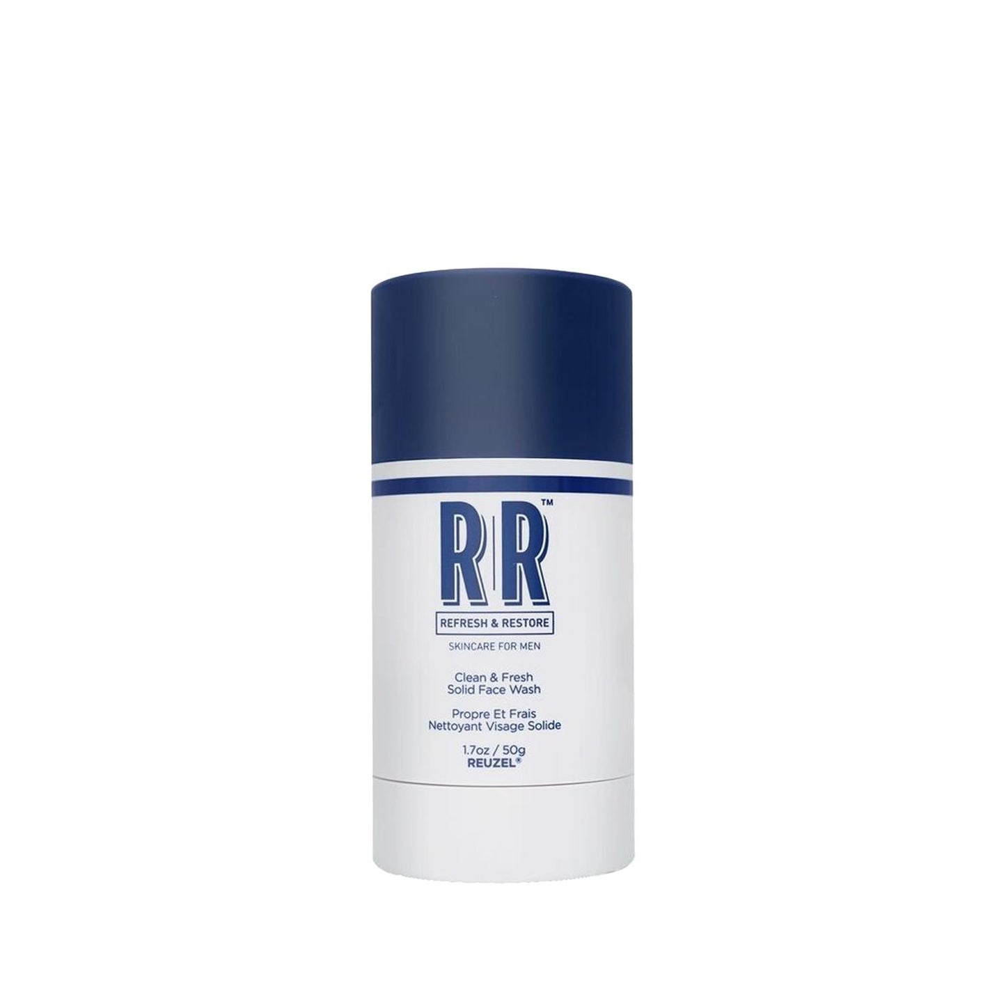 Reuzel Solid Face Wash Stick - Clean & Fresh Scent, 50g - Convenient Men's Grooming Face Wash