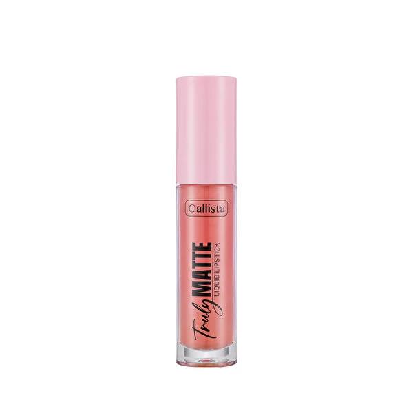 Callista Truly Matte Liquid Lipstick - Long Lasting Nude Shade with Shea Butter Moisturizing Formula