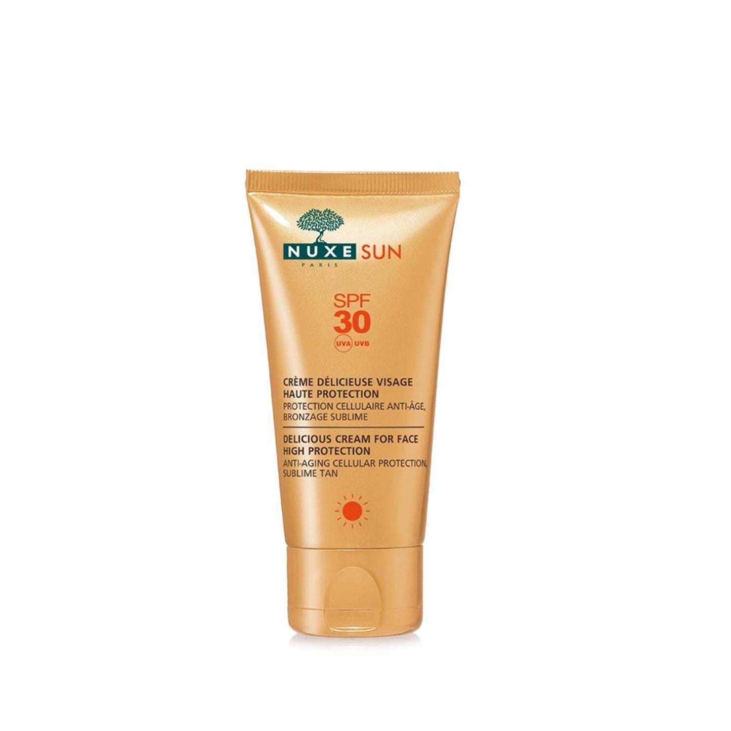 Nuxe Sun Sunscreen Face Cream SPF30 - Protects & Moisturizes Facial Skin
