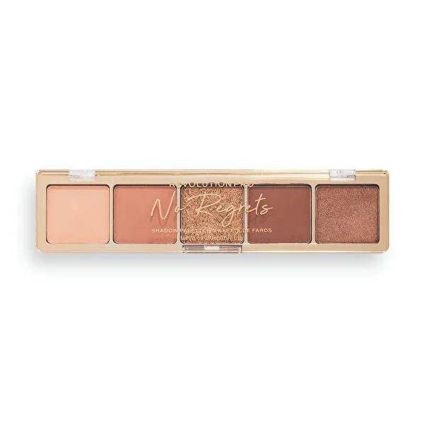 Revolution Pro Glam Soft Nude Eyeshadow Palette - 5 Matte & Metallic Shades - Vegan, Neutral, & Everyday Looks