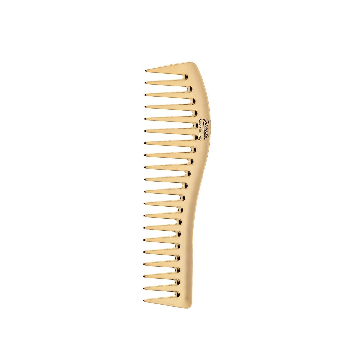 Janeke Gold Wide Tooth Wavy Comb AU805 for Detangling
