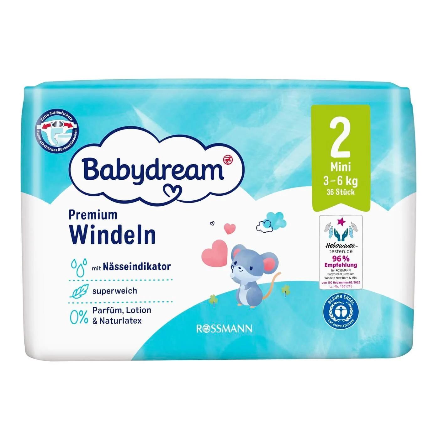 Babydream Size 2 Baby Diapers for Sensitive Skin 36 Count