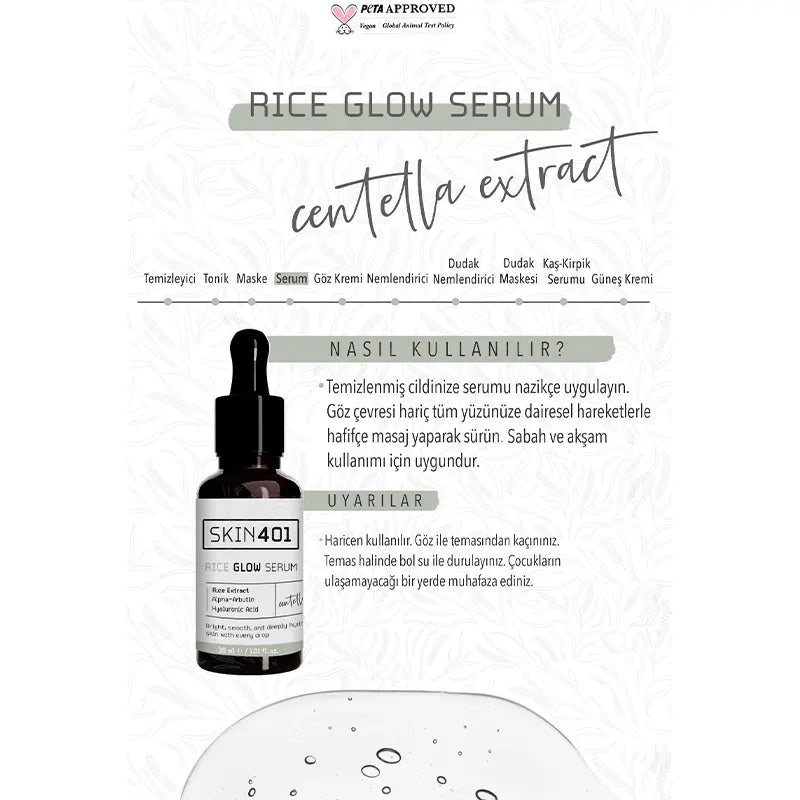 Skin401 Rice Glow Serum Brightening & Hydrating Formula 30 ml