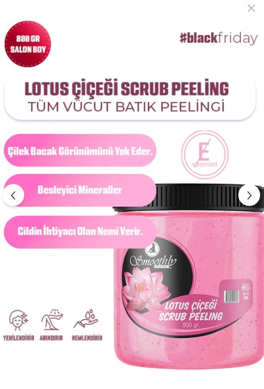 Smoothly Lotus Flower Revitalizing Body Peeling Scrub 800g