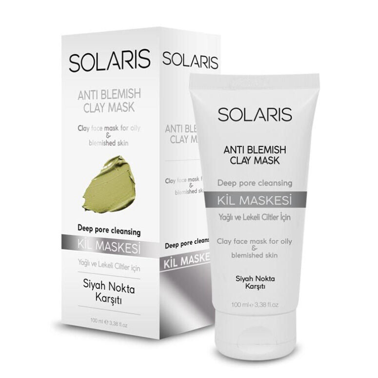 Solaris Clay Mask for Oily & Blemish-Prone Skin 100 ml