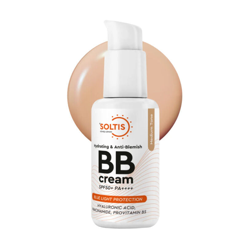 Soltis SPF50 BB Cream Medium Tone Hydrating & Tone-Evening 30 ml