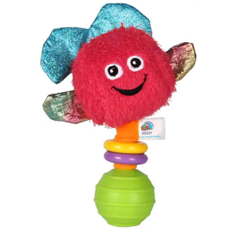 Sozzy Toys Colorful Dolphin Baby Rattle Soft Plush Toy