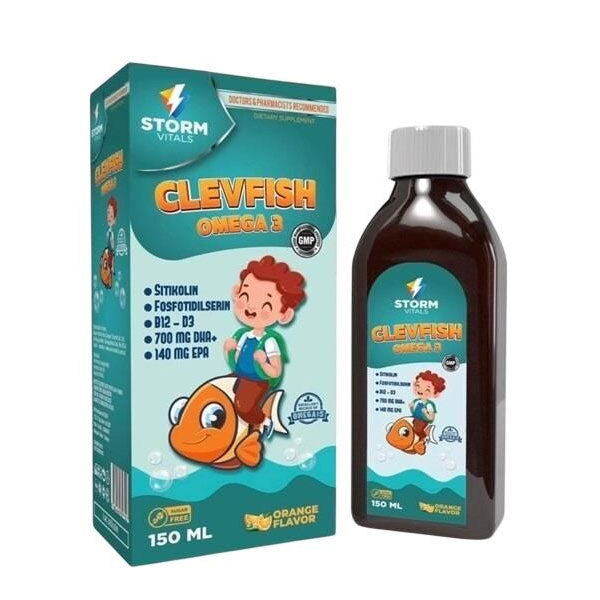 Storm Vitals Clevfish Omega Citicoline Liquid 150 ml