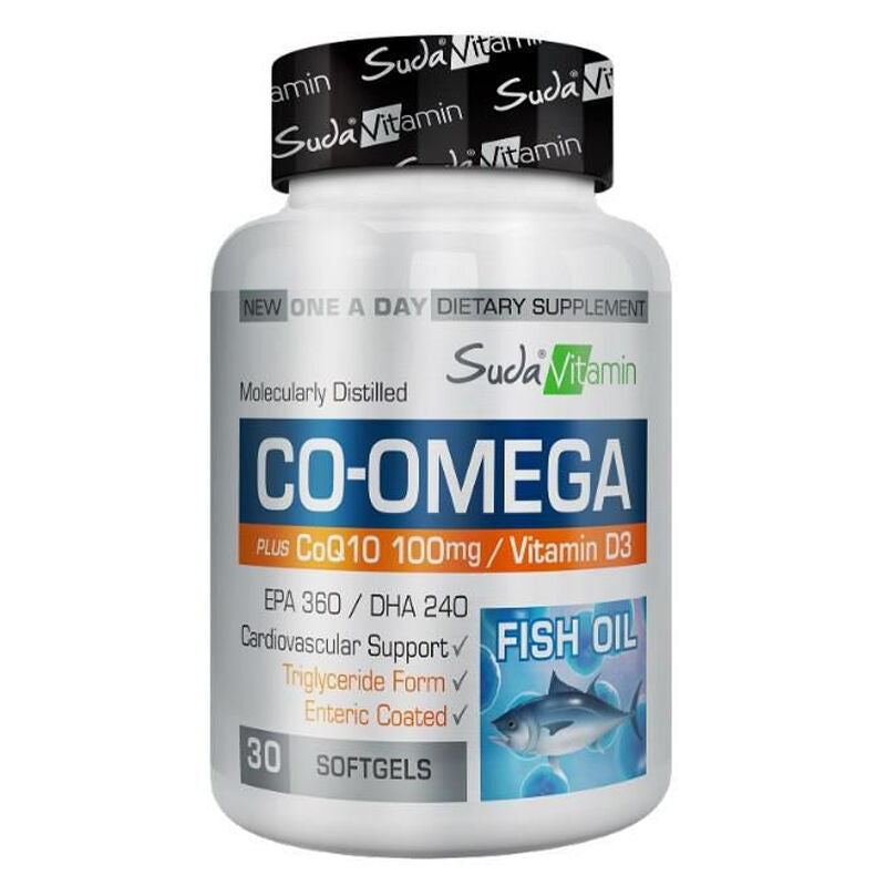 Suda Vitamin CO-Omega Coenzyme Q10 Softgels 30 Count