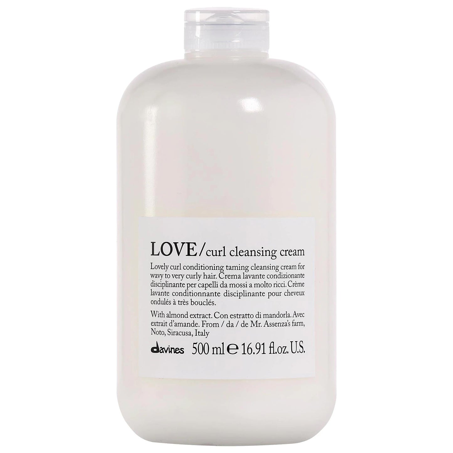 LOVE Curl Cleansing Cream for Curly Hair - Sulfate-Free, Moisturizing, and Vegan