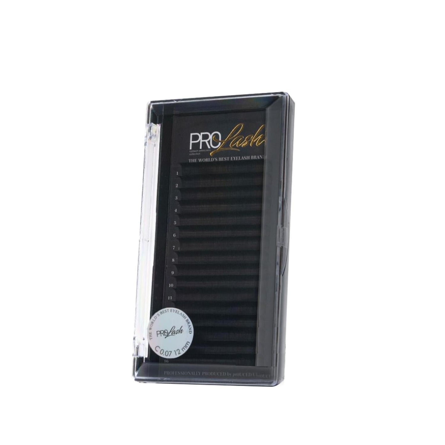 Prolash Silk False Eyelashes C0.07 12mm - Enhance Your Natural Beauty with Customizable Eyelash Extensions