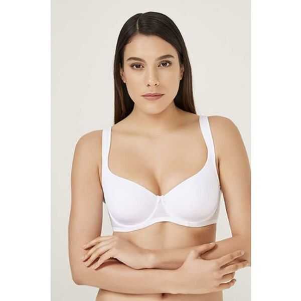 Ten 111665 White Comfort Support Bra for Daily Wear