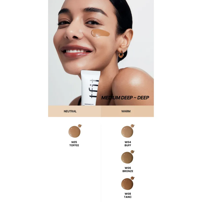 TFIT Radiance Fit Serum Foundation W08 Tan 30g