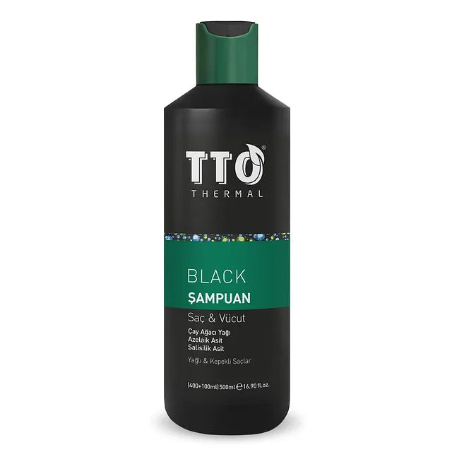 TTO Black Hair & Body Shampoo for Flaky Scalps 250 ml