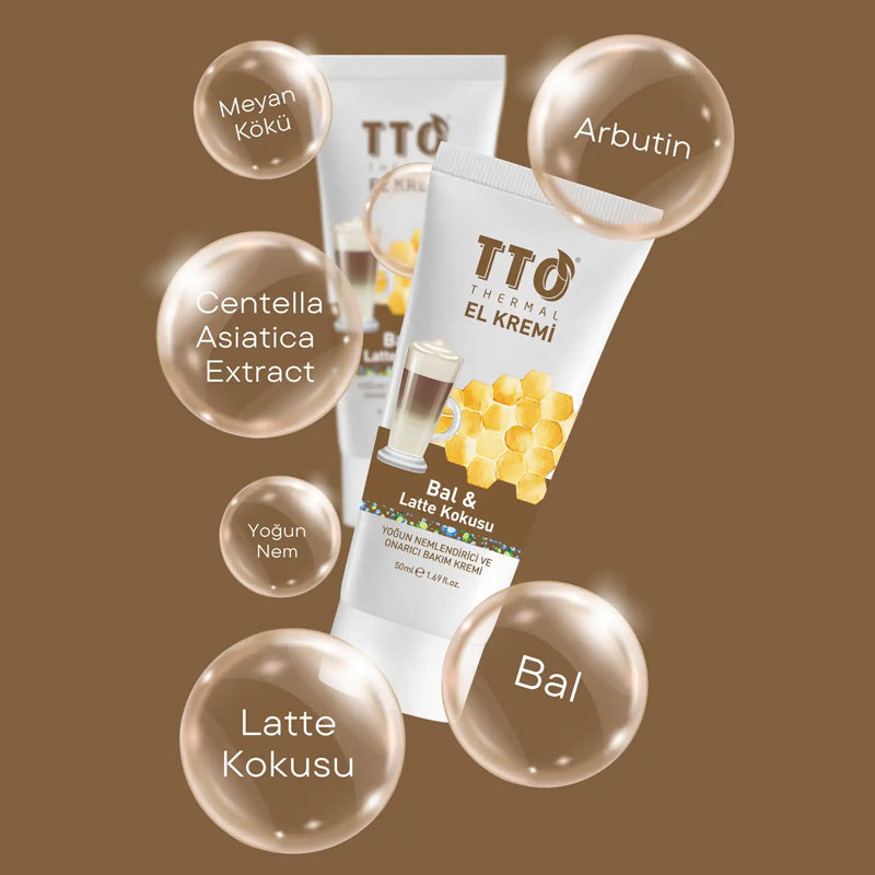 TTO Honey & Latte Scented Hand Cream for Soft Skin 50 ml