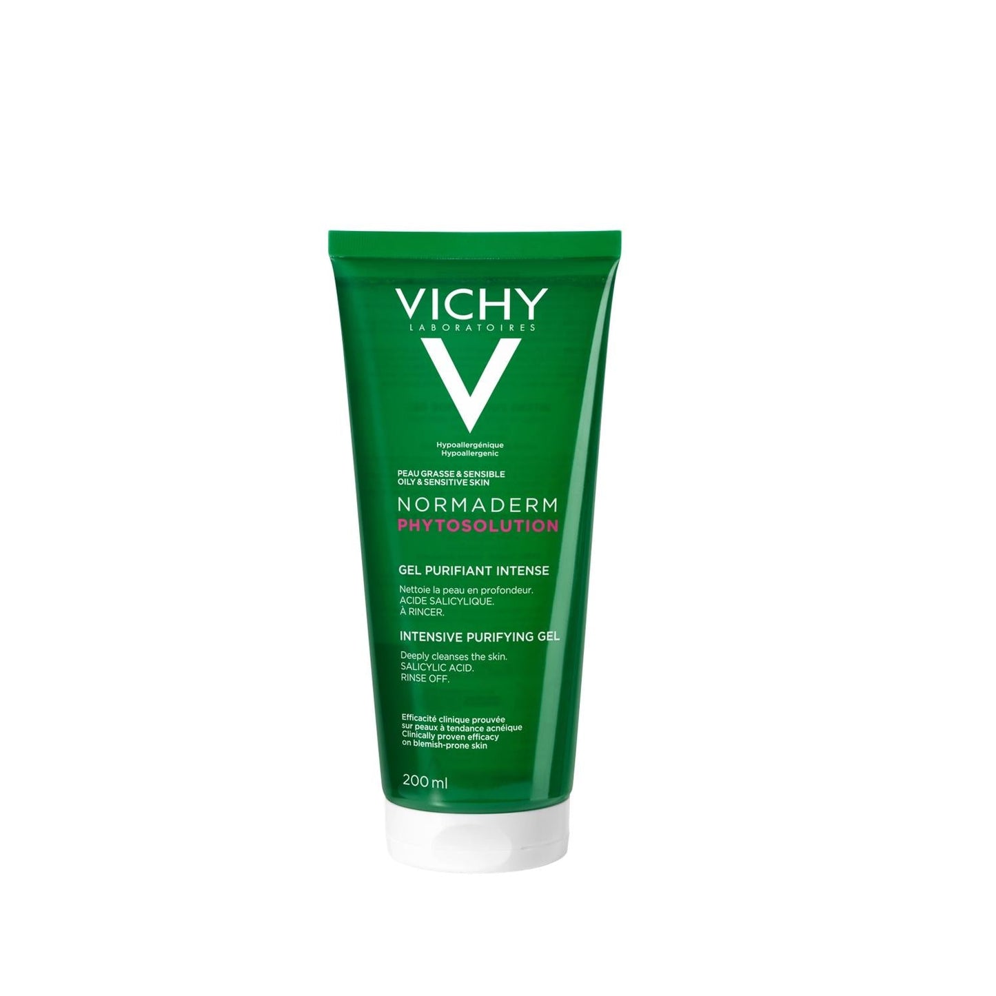 Vichy Normaderm Phytosolution Face Cleansing Gel for Oily & Combination Skin - 200ml Purifying Facial Gel
