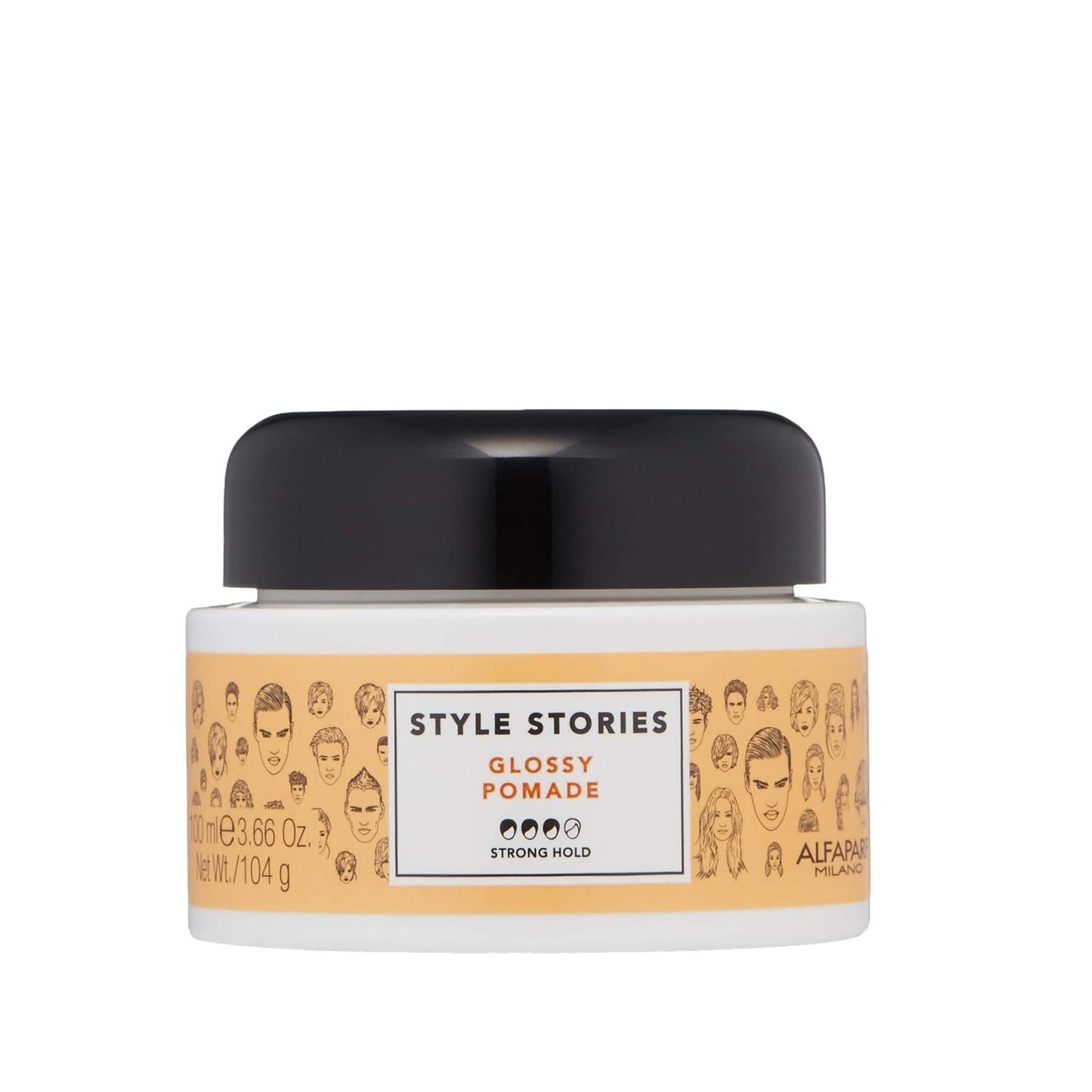 Alfaparf Milano Style Stories Glossy Hair Pomade for Glossy Hair Finish - 100ml