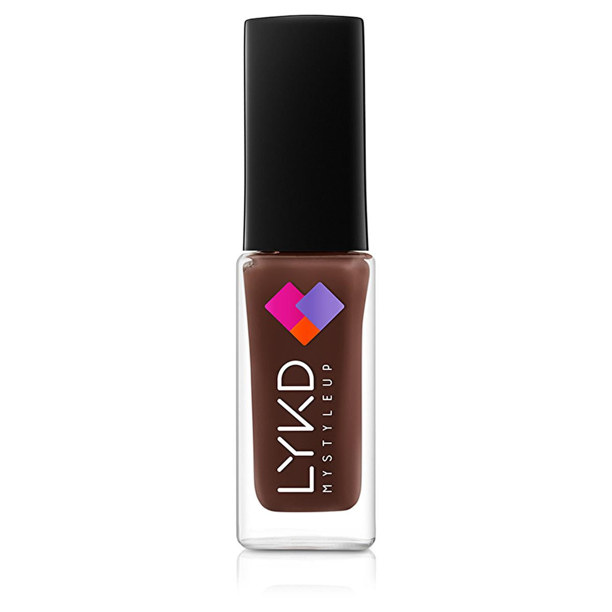 LYKD Dark Choco Nail Polish: Durable, Highly Pigmented, Easy Application for Manicures & Pedicures
