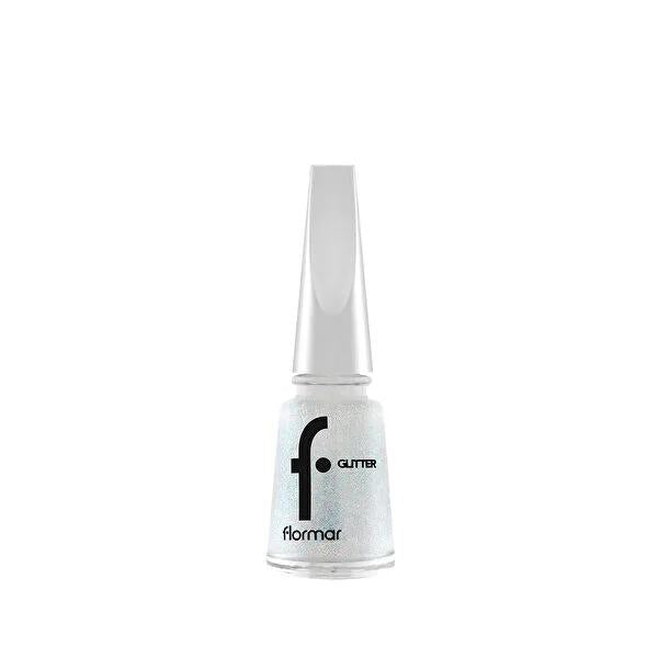 Flormar Glitter Nail Enamel GL37 - Glitter Touch Nail Polish for Creative Nail Art Designs