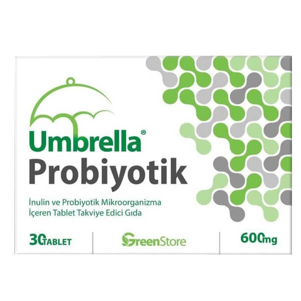Umbrella Probiotic Daily Supplement for Gut Health 30 Tablets