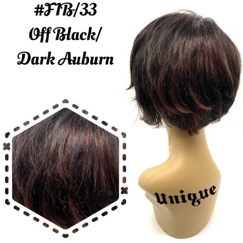 Unique 100% Human Hair Full Wig Style A9 - Choose Color