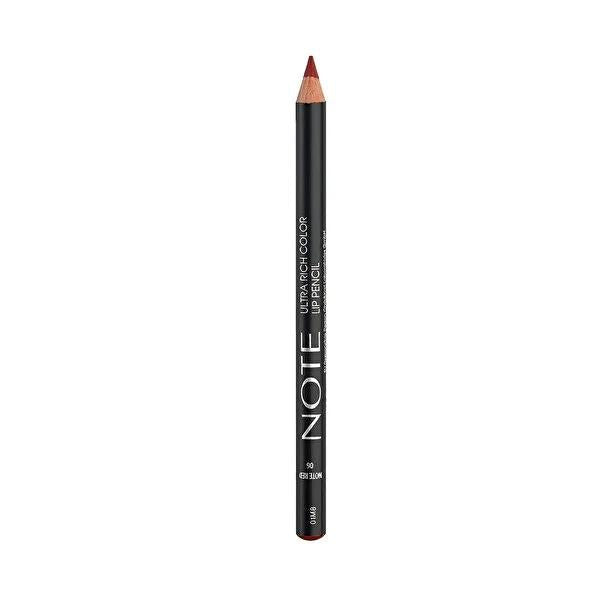 Note Cosmetics Ultra Rich Red Lip Liner - Define, Plump & Last. Long-Lasting Lip Contour Pencil