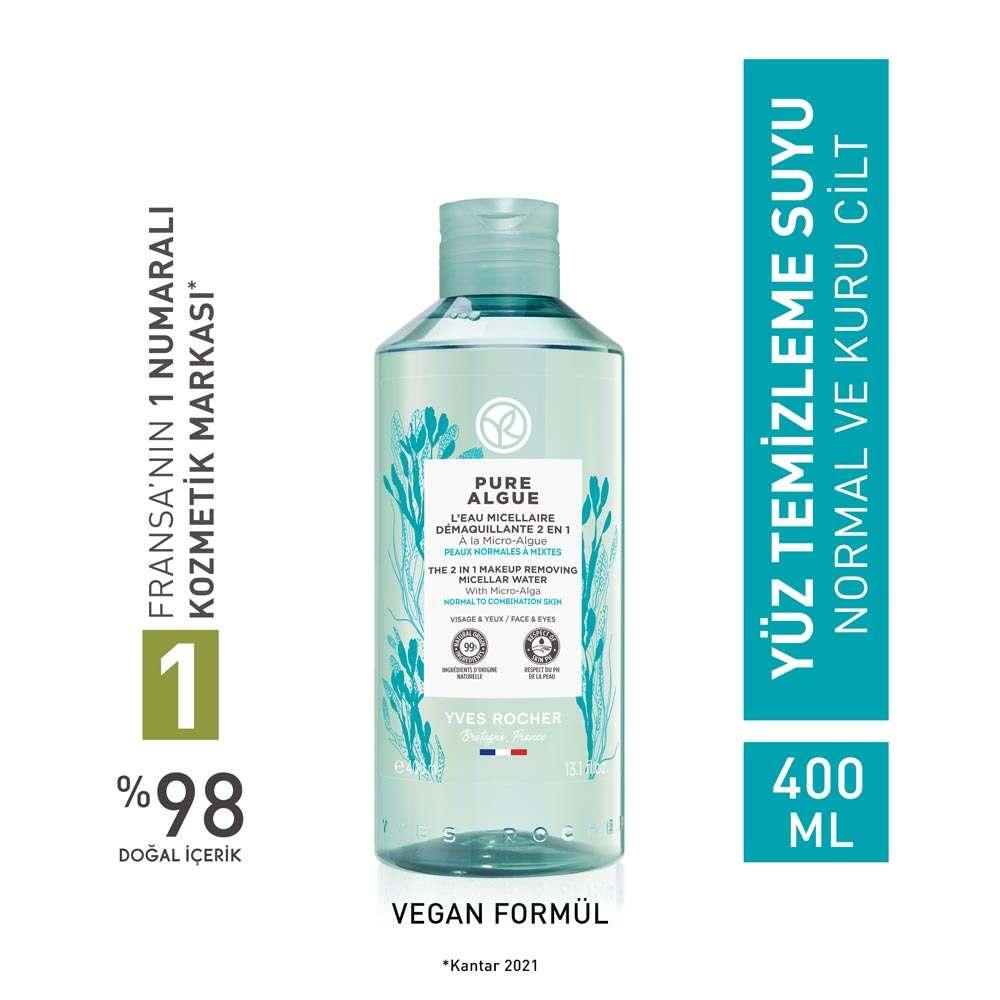 Pure Algue Micellar Makeup Cleansing Water - Gentle, Hydrating Skincare for Normal to Dry Skin