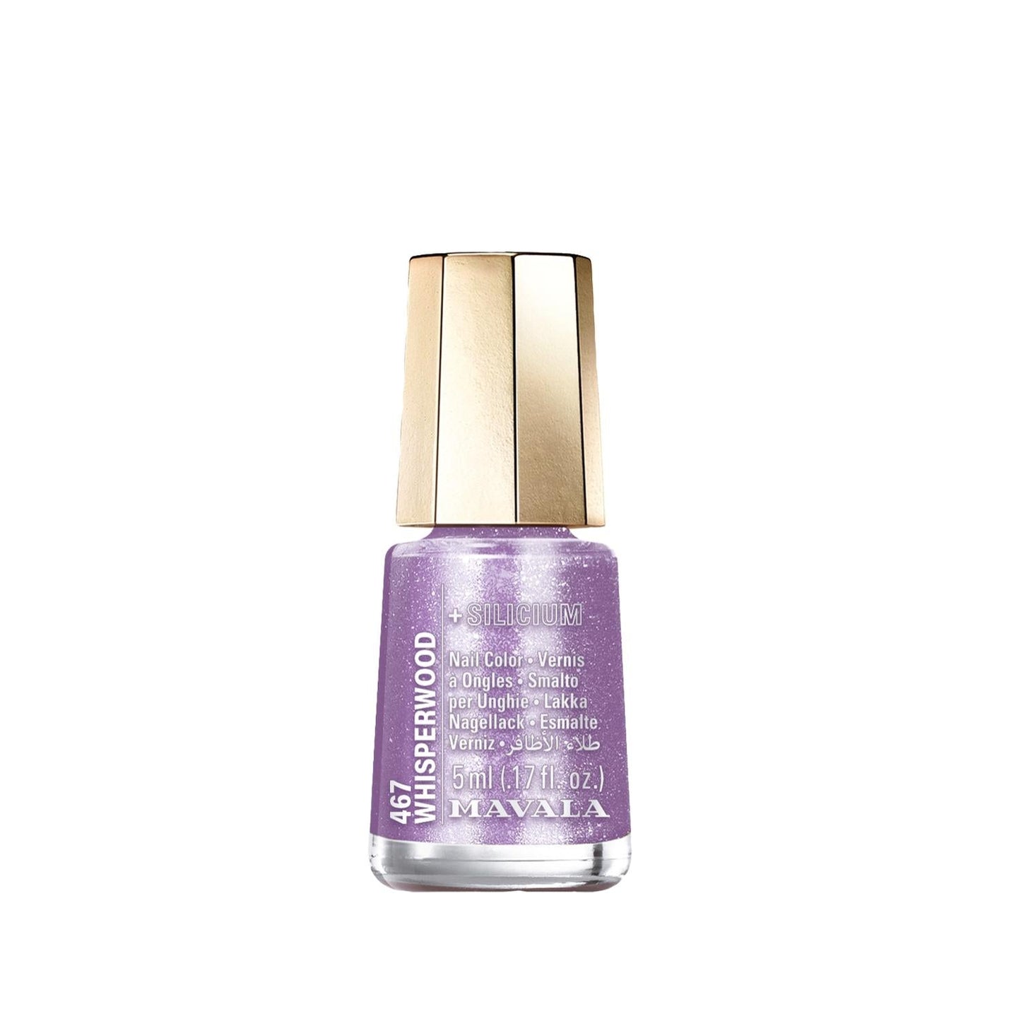 Mavala Whisper Mini Color 467 Whisperwood Nail Polish - Portable 0.17 fl oz Travel Size