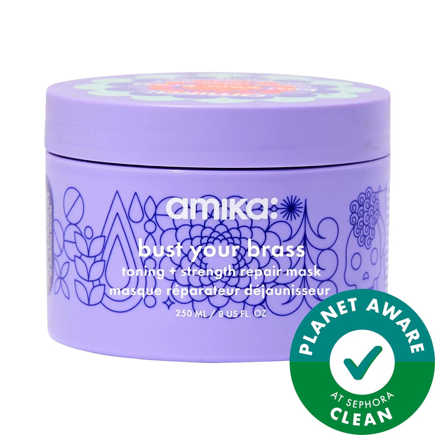 Bust Your Brass: Toning + Repair Hair Mask | Blonde, Silver & Gray Hair | Vegan & Cruelty-Free | Strengthens, Moisturizes, Reduces Breakage