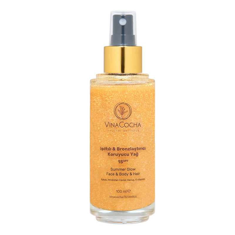 Vinacocha Shimmering Bronzing Oil SPF15 with Tamanu Oil 100 ml