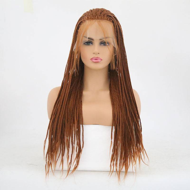 VIP Extensions Braided Synthetic Lace Front Wig 24" Color 30 (2) NWT Hairpiece