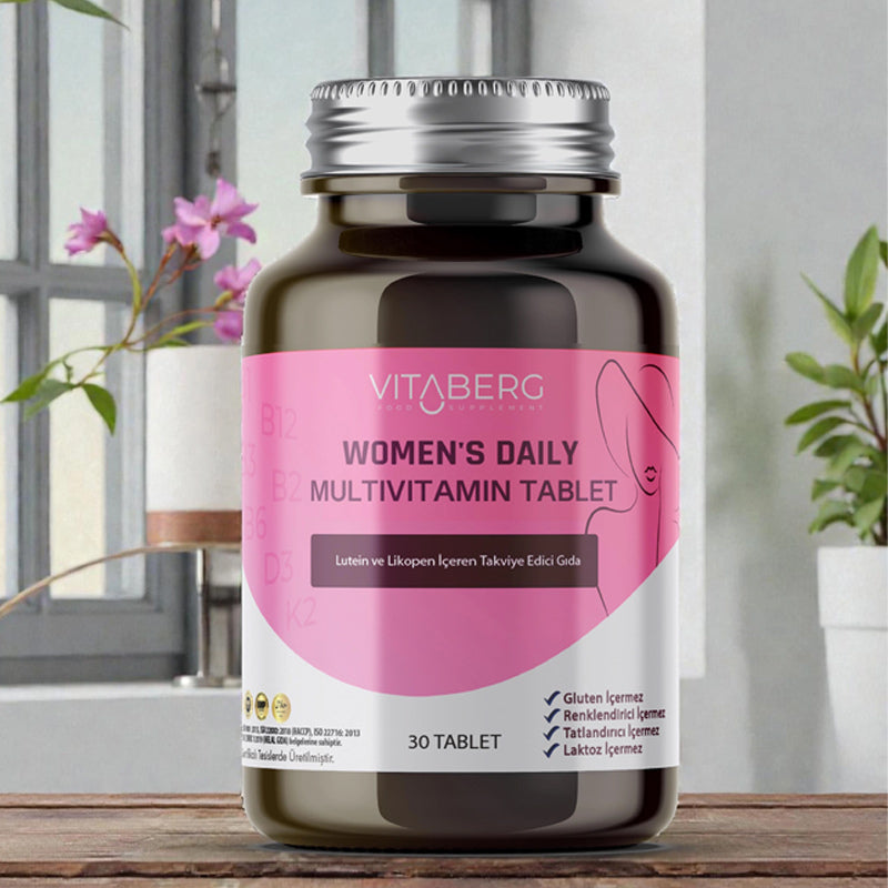 Vitaberg Women's Daily Multivitamin for Wellness 30 Tablets