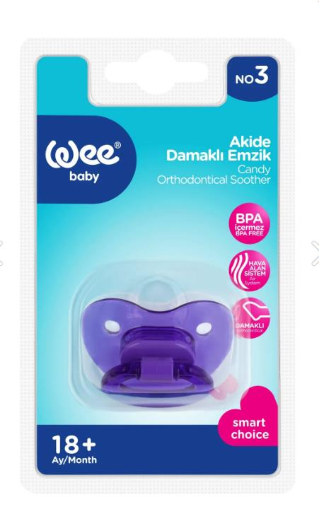Wee Baby Akide Orthodontic Pacifier No 3 for 18+ Months