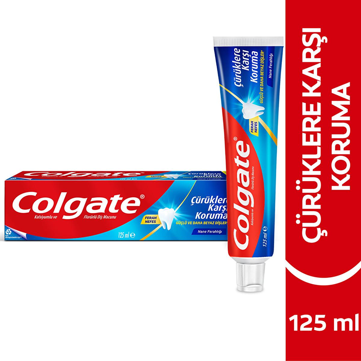 Colgate Cavity Protection Toothpaste - Fluoride Enriched, Mint Flavor, 125ml - Dental Hygiene & Oral Care
