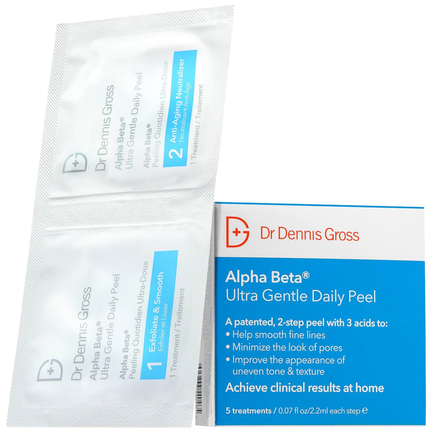 Alpha Beta Ultra Gentle Daily Peel Pads for Sensitive Skin - AHA/BHA Exfoliant, Vegan & Cruelty-Free